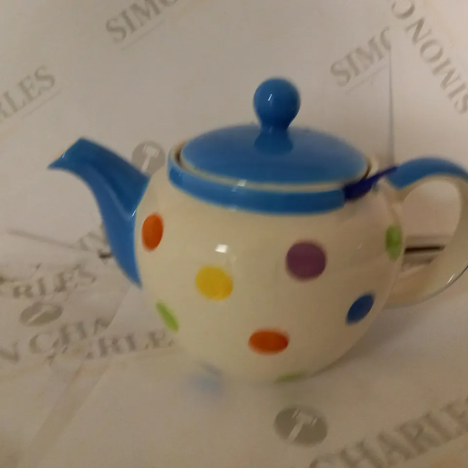 WHITTARD OF CHELSEA POKADOT TEAPOT