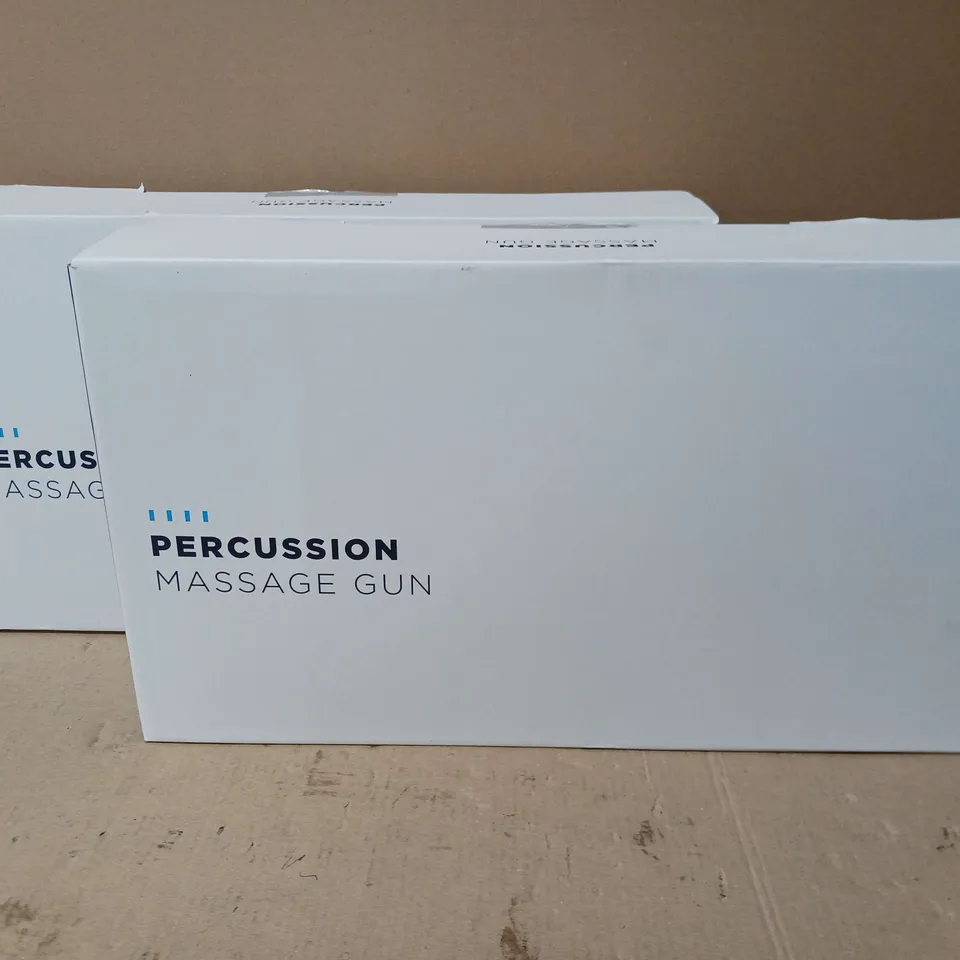 LOT OF 2 BOXED PERCUSSION MASSAGE GUN
