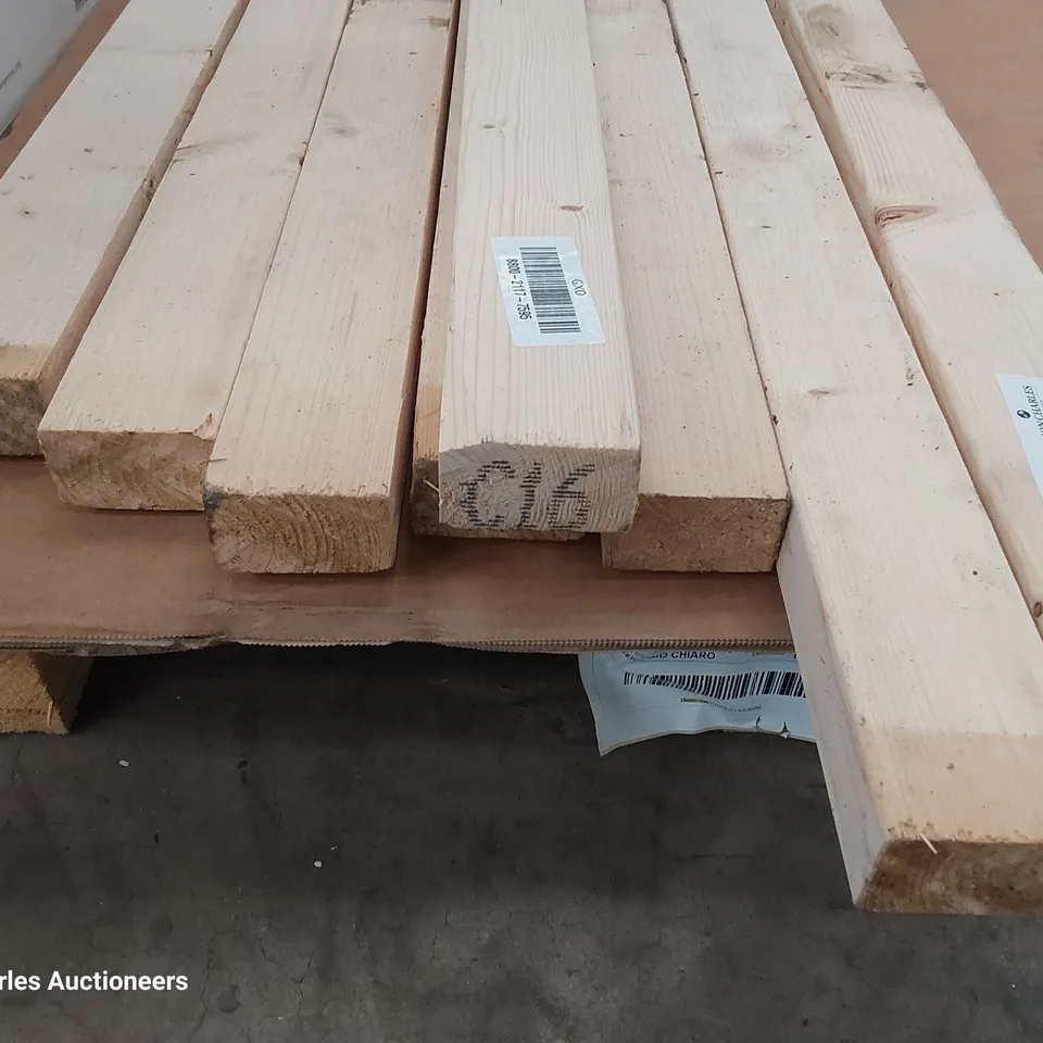 EIGHT LENGTHS OF C16 TIMBER 240 × 62 × 36mm