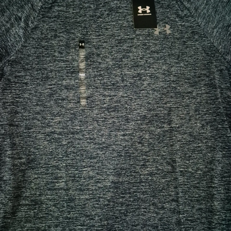 UNDER ARMOUR MEN'S TECH T-SHIRT IN BLUE SIZE MEDIUM