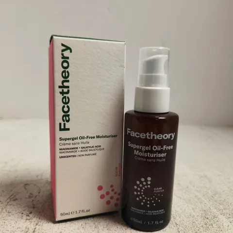 BOXED FACETHEORY SUPERGEL OIL-FREE MOISTURISER 50ML