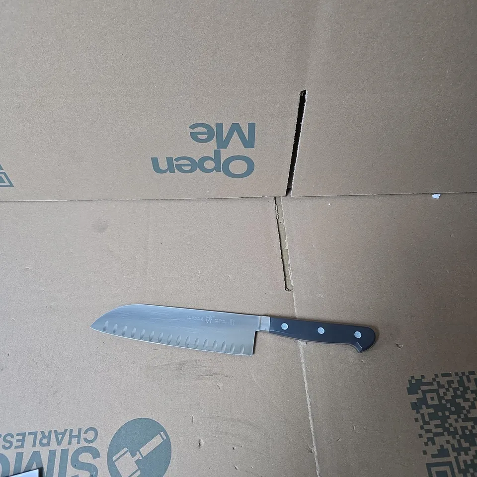 J.A. HENCKELS INTERNATIONAL CHEF'S KNIFE – GRANTON EDGE, 8-INCH, 3-RIVET HANDLE