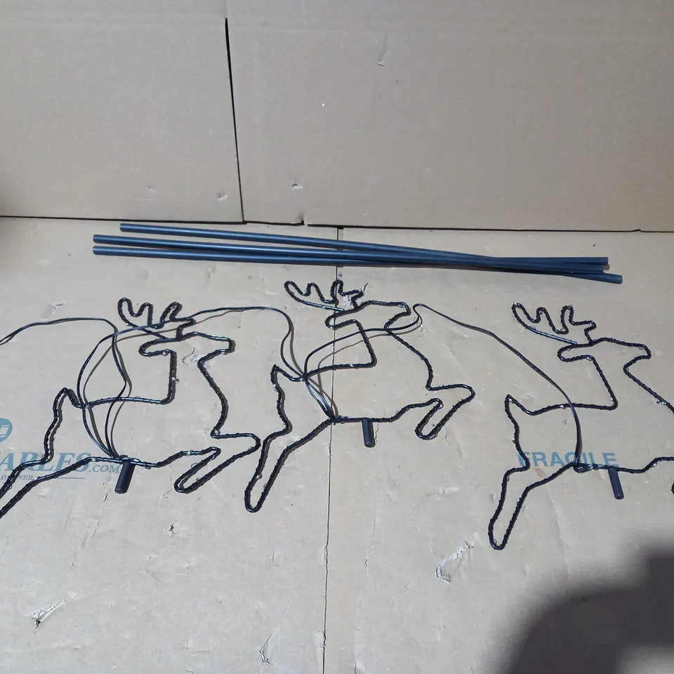 LUXFORM SET OF 3 LED FESTIVE STAKE LIGHTS