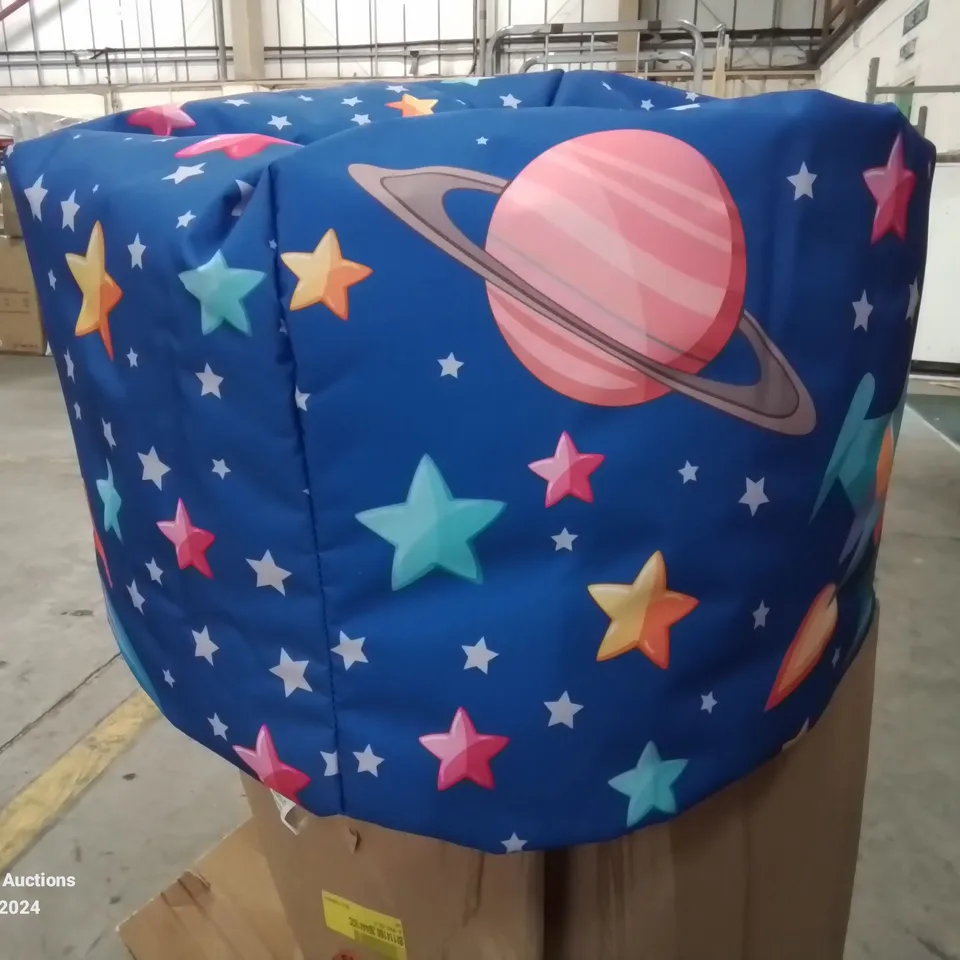 BOXED KIDS ROCKET SHIP BEAN BAG