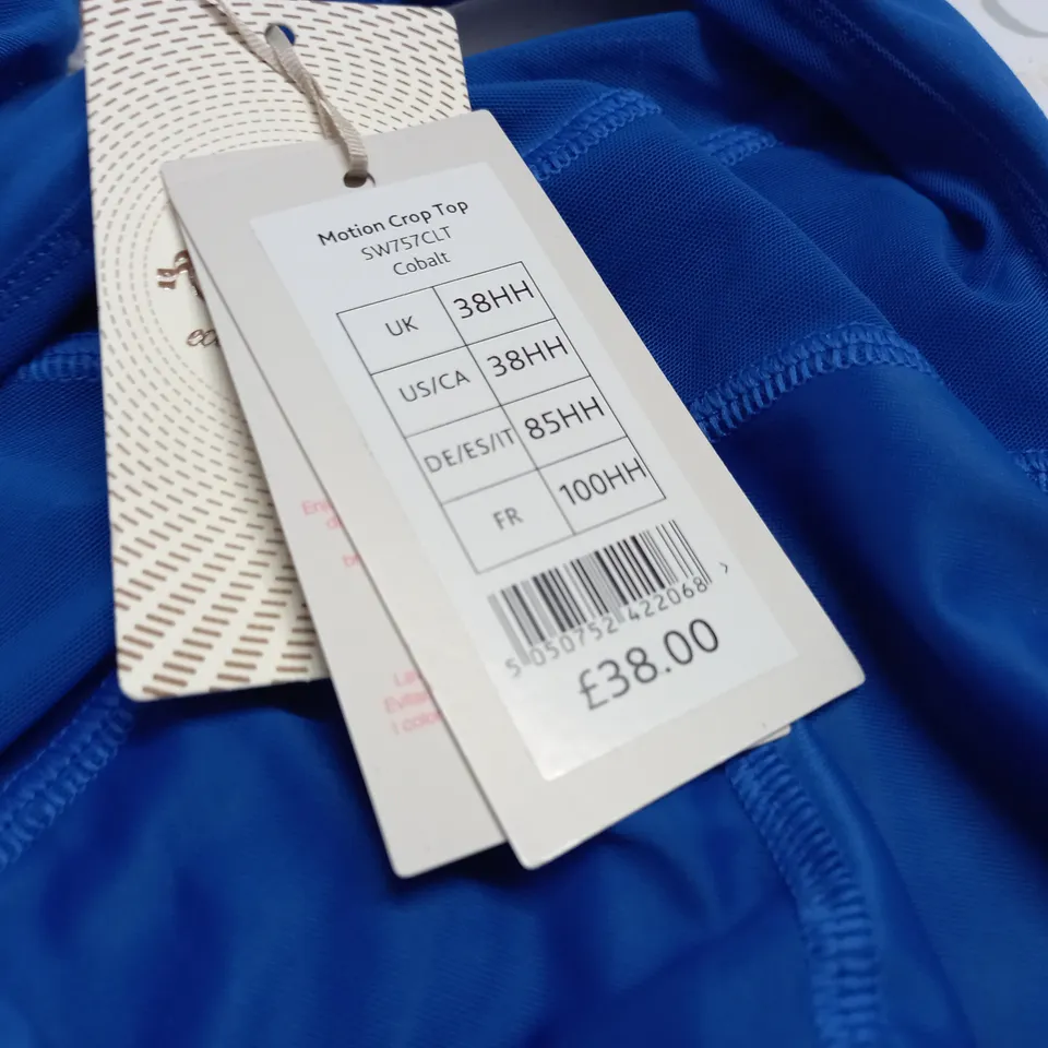 BRAVISSIMO MOTION CROP TOP IN BLUE - 38HH