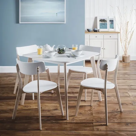 BOXED JULIAN BOWEN CASA SQUARE DINING TABLE - WHITE (1 BOX)