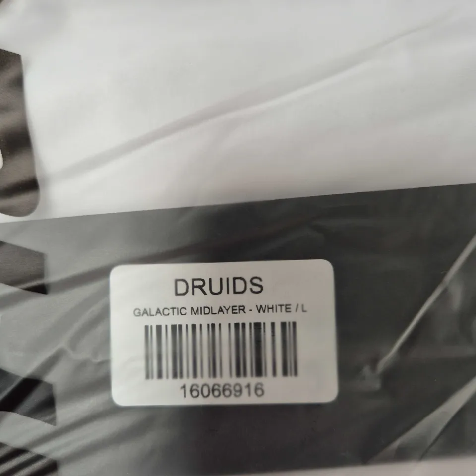 DRUIDS GALACTIC MIDLAYER – WHITE, SIZE L
