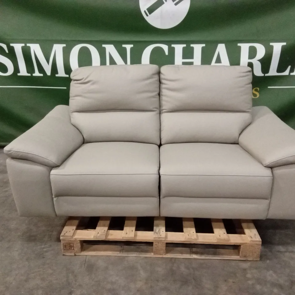 PAVILION 2 SEATER LEATHER/FAUX LEATHER POWER RECLINER SOFA RRP £949