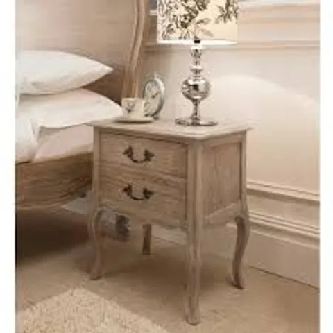 BRAND NEW BOXED MONTPELLIER BLANC NATURAL BEDSIDE TABLE