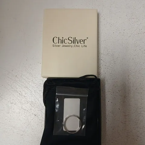 CHICSILVER SILVER RING – BOXED WITH POUCH
