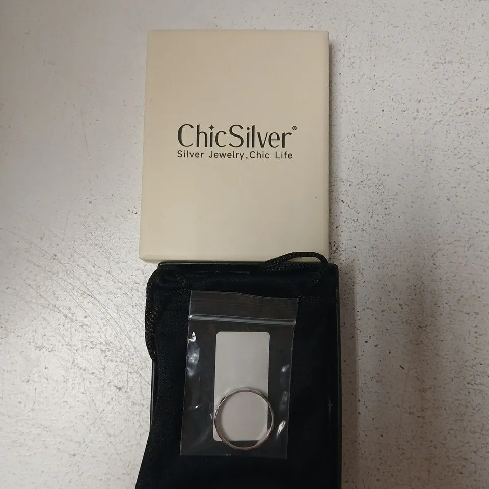 CHICSILVER SILVER RING – BOXED WITH POUCH
