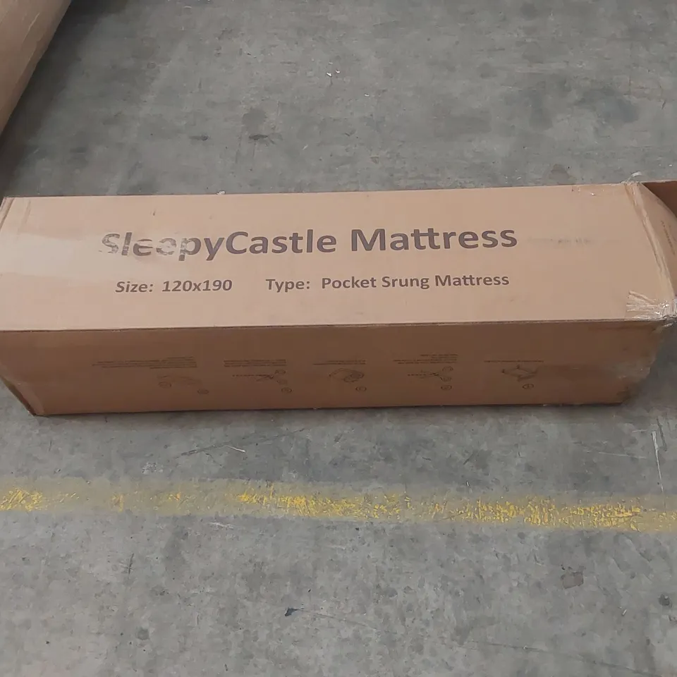 QUALITY BOXED, BAGGED AND ROLLED SLEEPYCASTLE POCKET SPRUNG 120CM SMALL DOUBLE MATTRESS 