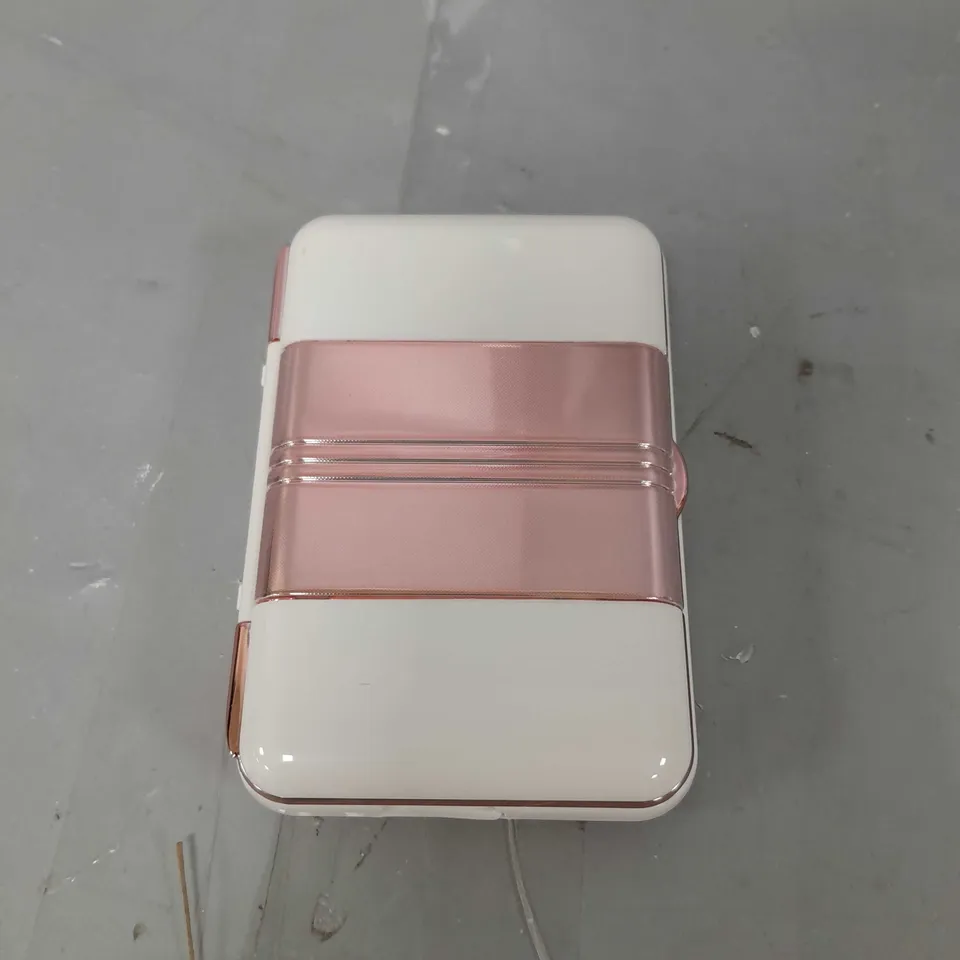 SET OF 2 SIMPLY BEAUTY 7X MAGNIFICATION MIRROR WITH LED, TWEEZERS & CRYSTAL NAIL FILE