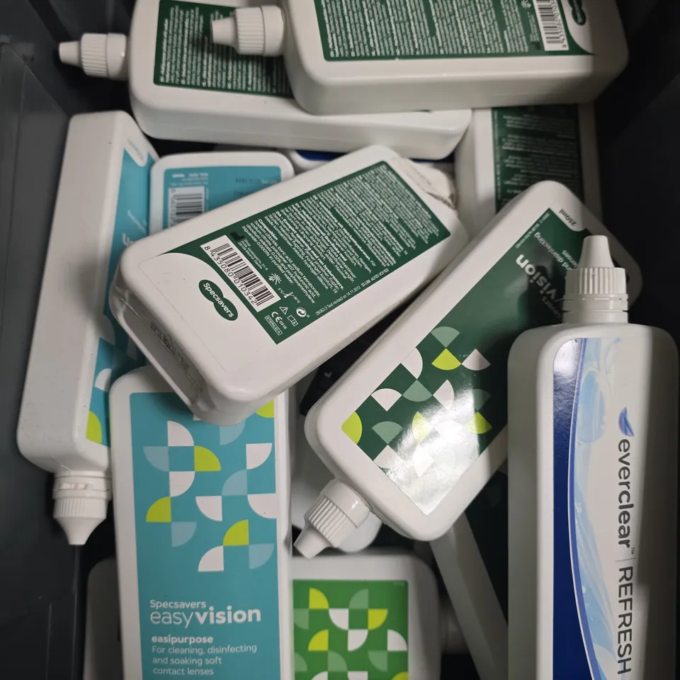 APPROXIMATELY 15 ASSORTED CONTACT LENS SOLUTION PRODUCTS - COLLECTION ONLY 