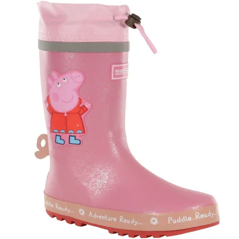 REGATTA KIDS PEPPA PIG PUDDLE OUTDOOR RAIN BOOTS WELLIES SIZE CHILDS 12