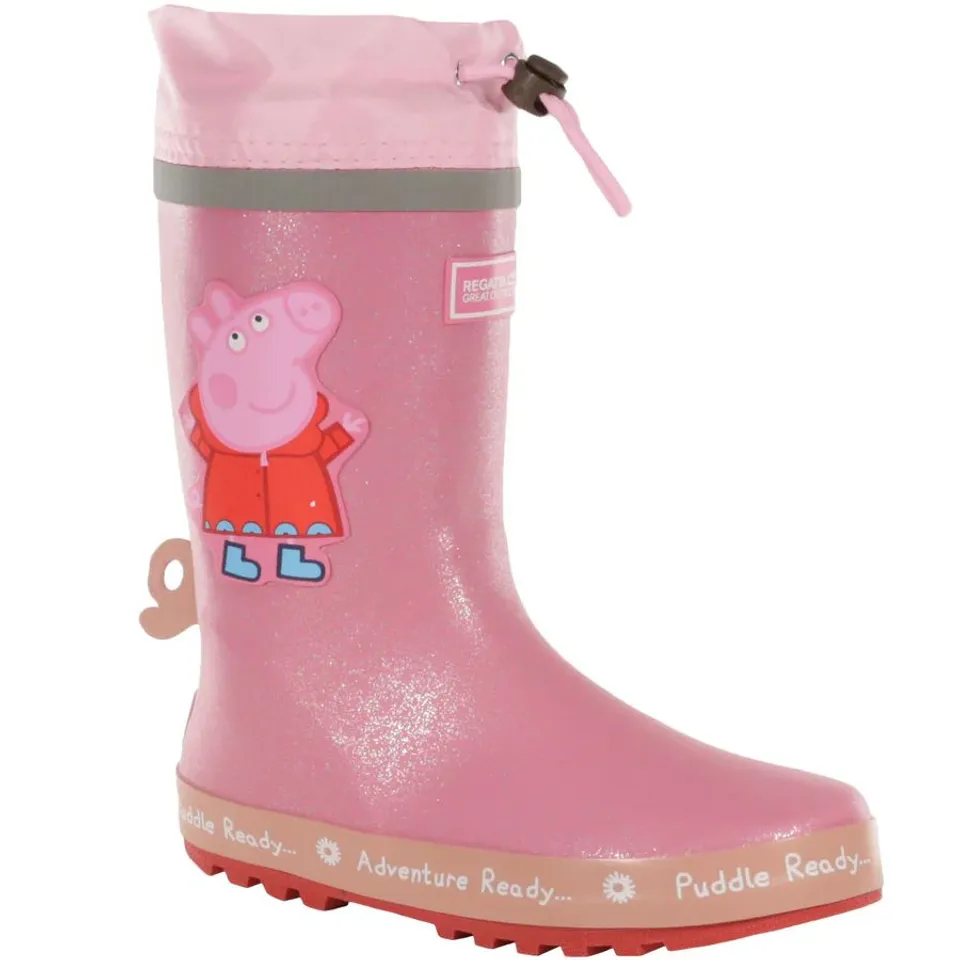 REGATTA KIDS PEPPA PIG PUDDLE OUTDOOR RAIN BOOTS WELLIES SIZE CHILDS 12