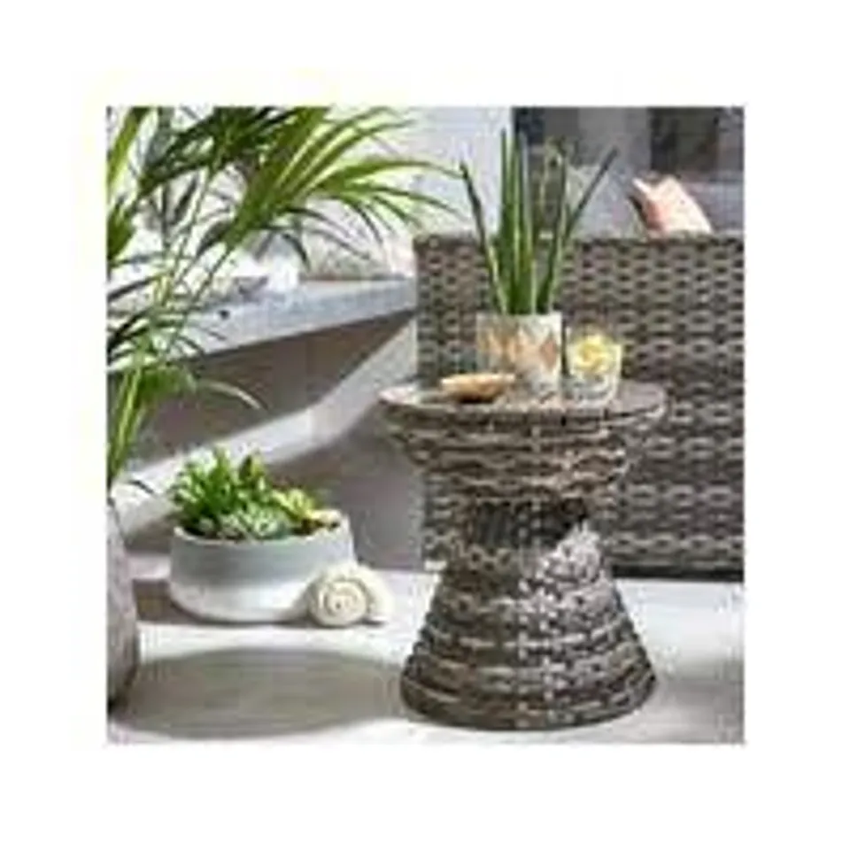 ARUBA RATTAN SIDE TABLE - COLLECTION ONLY  RRP £49.99