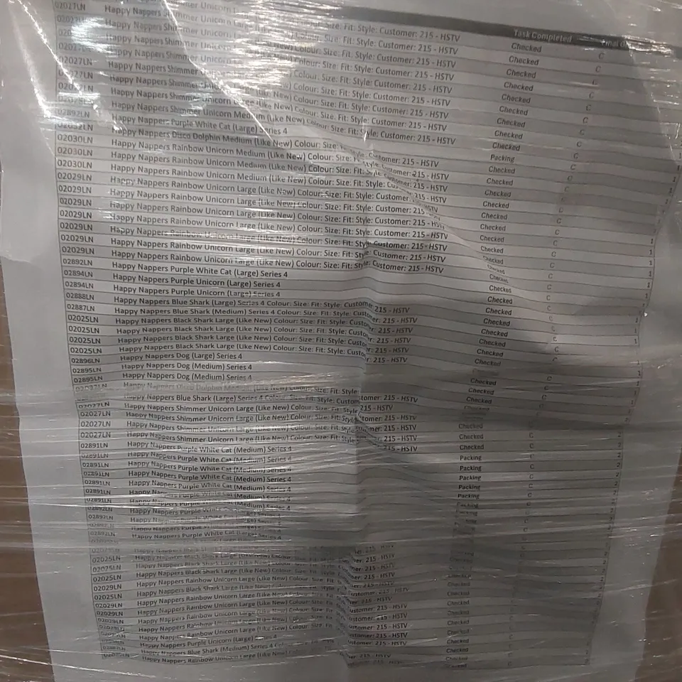 PALLET CONTAINING A VERY LARGE QUANTITY OF ASSORTED HAPPY NAPPERS KIDS SLEEPING BAGS