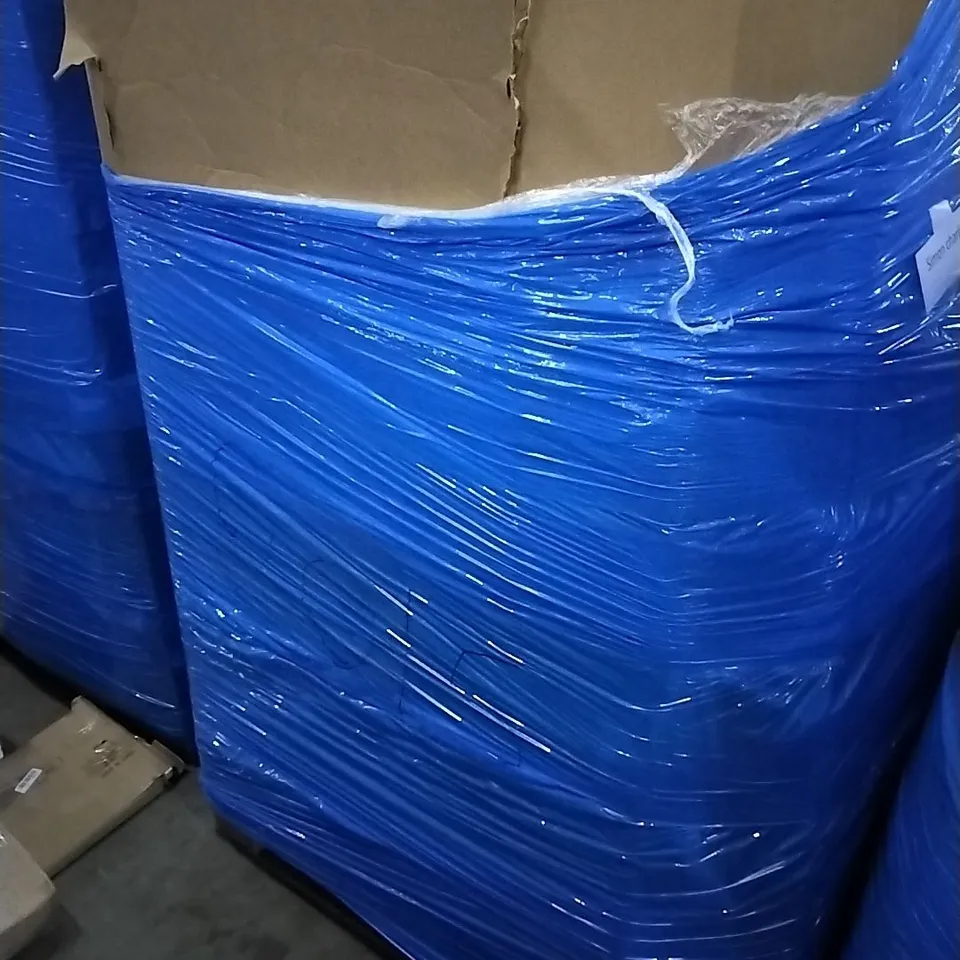 PALLET OF ASSORTED ITEMS INCLUDING HOMIDEC DRYING RACK, STOREMIC TOILET SEAT, JHHF 20" CEILING FAN WITH LIGHTS, CAMPLUX OUTDOOR GAS WATER HEATER, BAMBOO BATH BRIDGE