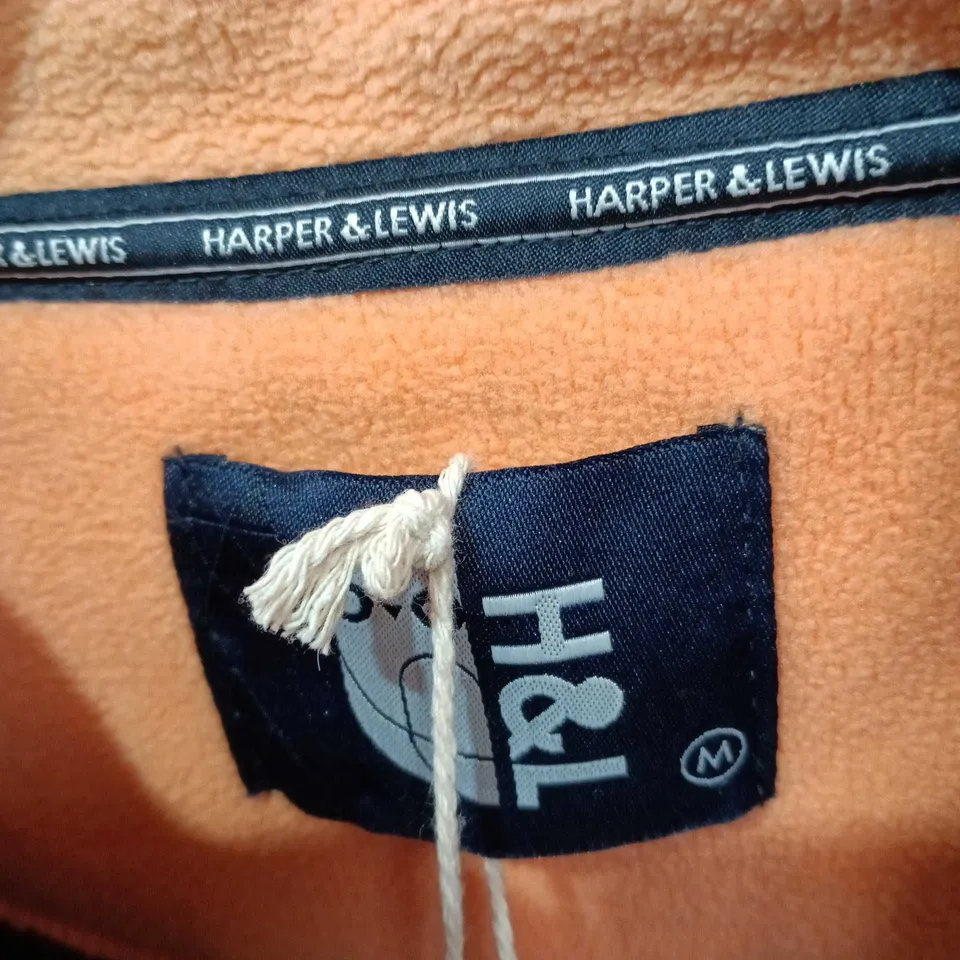 HARPER & LEWIS AUBIN 1/4 ZIP FLEECE – GREY, SIZE M