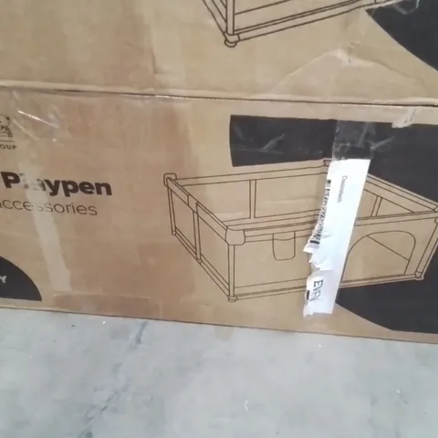 BOXED KIDOOLA SOFT PLAYPEN WITH ACCESSORIES GREY