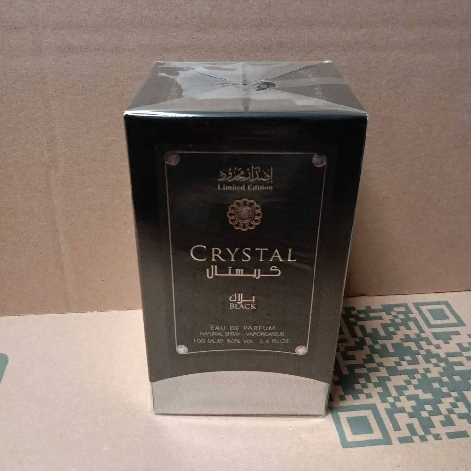 12 BOXED AND SEALED CRYSTAL BLACK EAU DE PARFUMS (100ML)