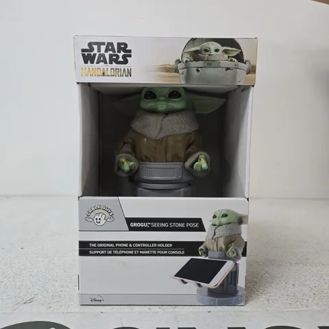 BOXED GROGU SEEING STONE POSE FIGURE – STAR WARS MANDALORIAN PHONE & CONTROLLER HOLDER 