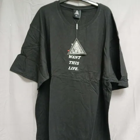 YOU DON'T WANT THIS LIFE REDLINE OVERSIZED TSHIRT – BLACK, SIZE XXL