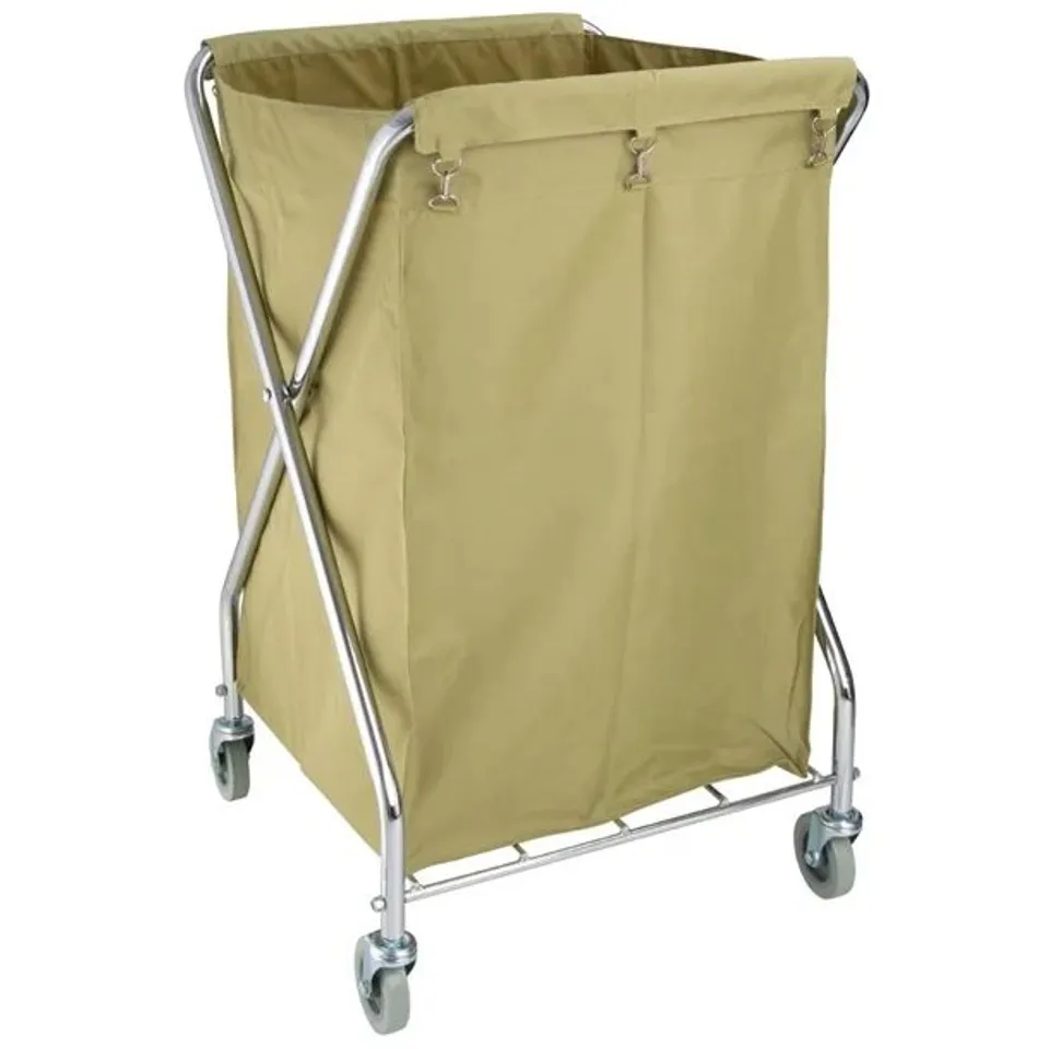 BOXED JANTEX FOLDABLE LINEN TROLLEY 220LTR