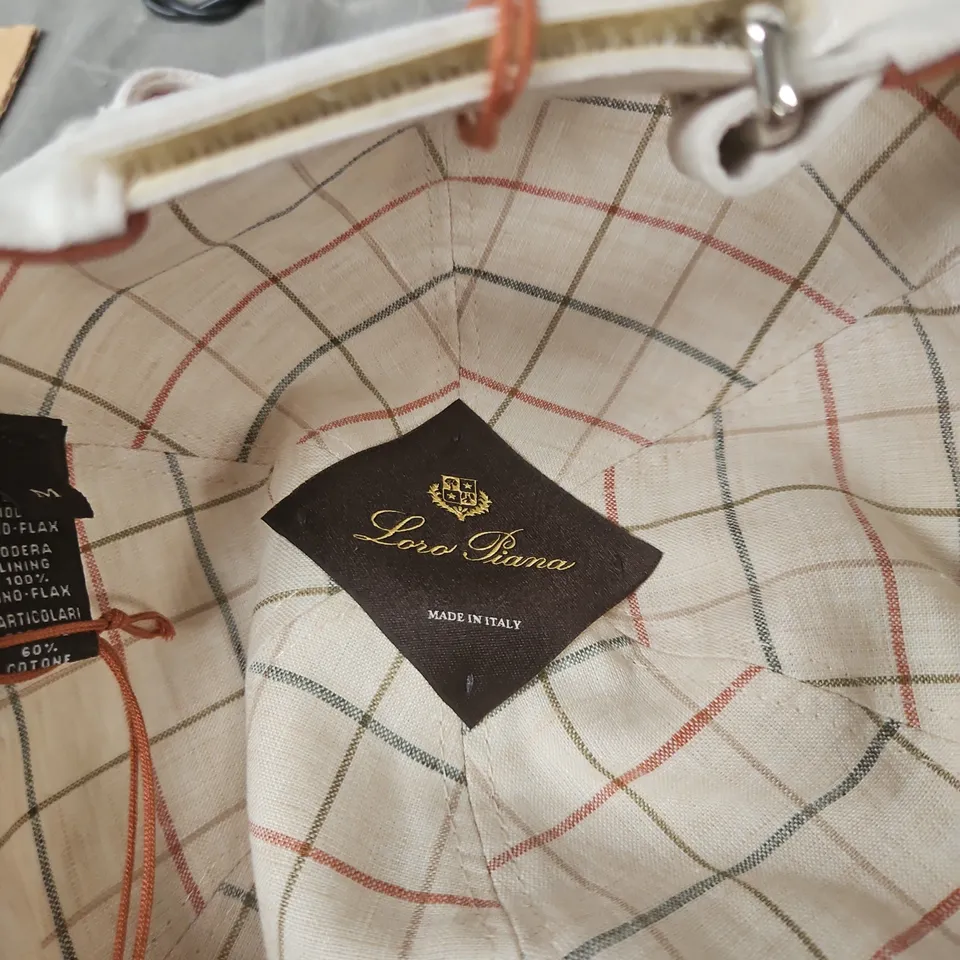 LORO PIANA WHITE BASEBALL CAP – MADE IN ITALY, SIZE M