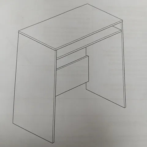 KENORA DESK TABLE IN WHITE - COLLECTION ONLY