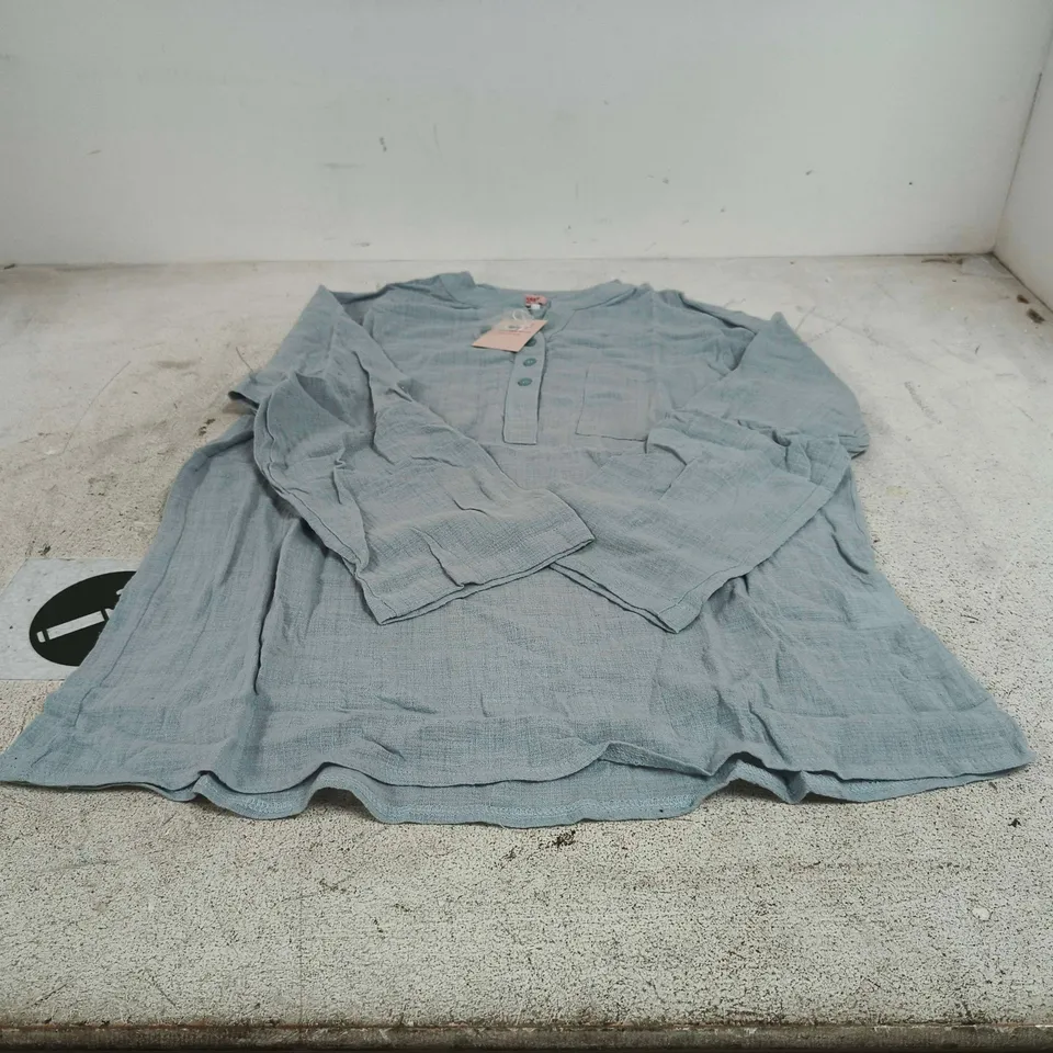 LA MAREY LONDON WOMEN'S LONG SLEEVE SHIRT - LIGHT BLUE UK LARGE