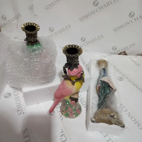 SET OF THREE CANDLE HOLDERS