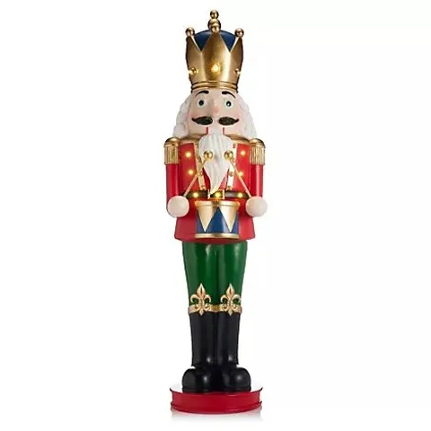 Outlet Santa's Express Large Indoor/Outdoor Pre-Lit Nutcracker