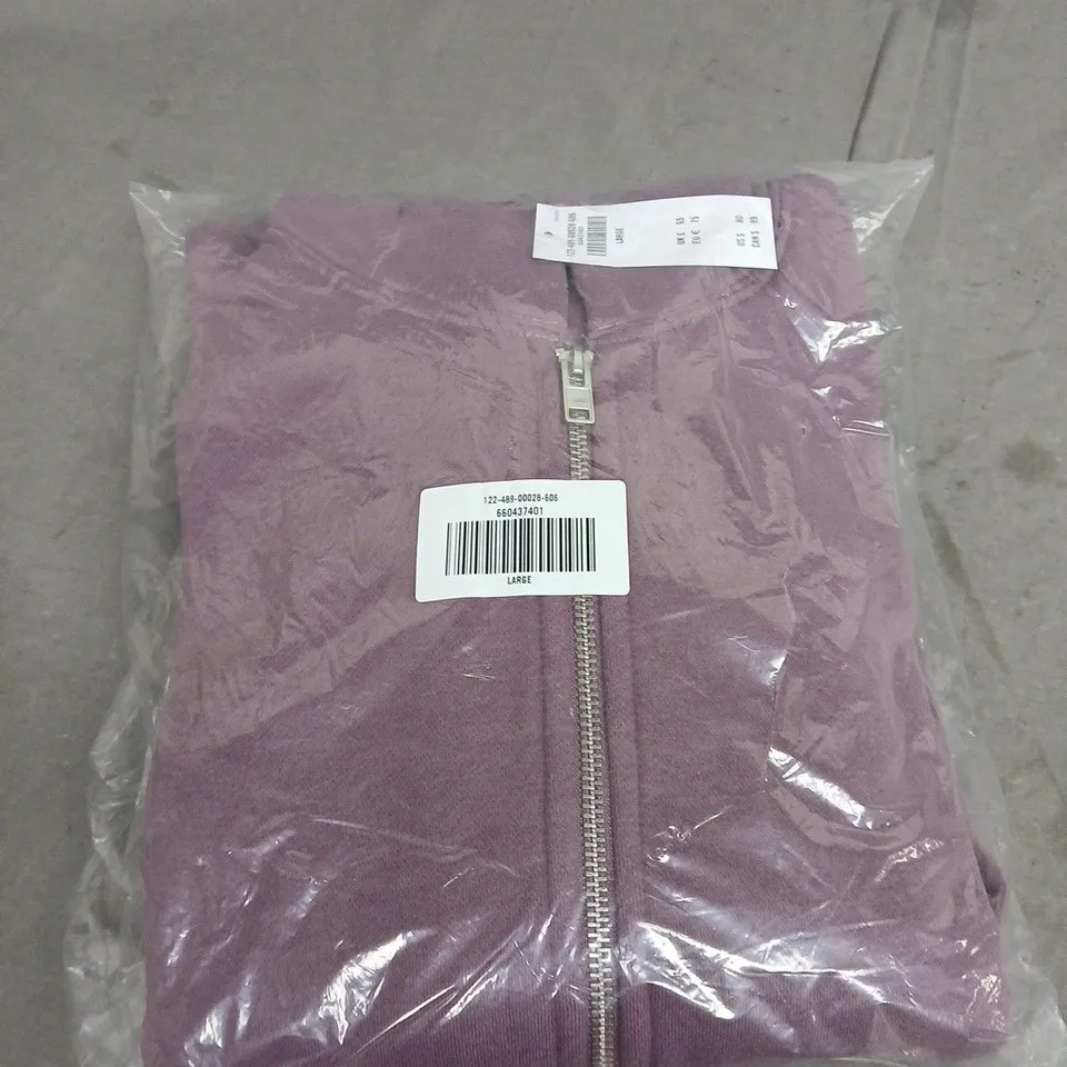 BAGGED ABERCROMBIE AND FITCH FULL ZIP HOODIE - SIZE LARGE