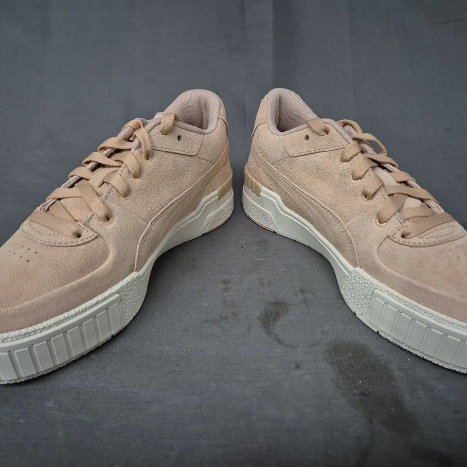 BRAND NEW BOXED PAIR OF PUMA WOMEN'S CALI SPORT TONAL SHOES IN MARSHMALLOW UK SIZE 6