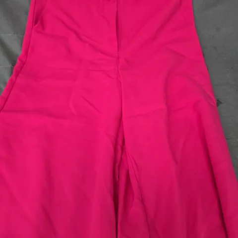 FRENCH CONNECTION TAILORED WIDE LEG TROUSERS IN PINK SIZE 12
