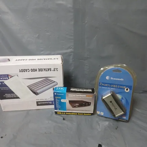 APPROXIMATELY 15 ELECTRICAL PRODUCTS TO INCLUDE HDD CADDY, CARD READER AND HUB