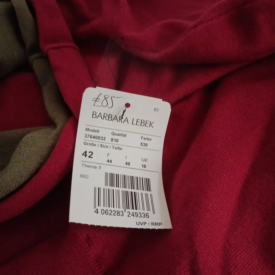 BARBARA LEBEK THELMA 3 JUMPER UK 16 TAGGED