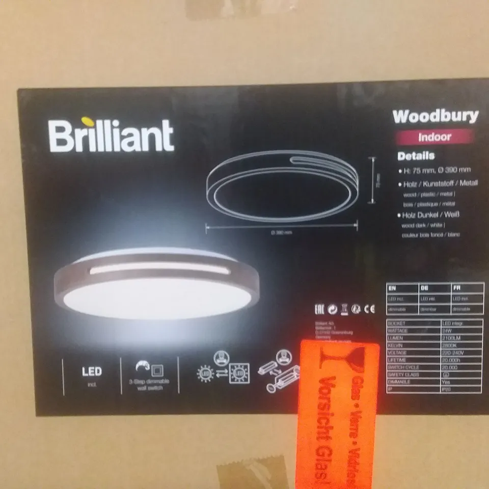 BOXED LED CEILING LIGHT 39cm 