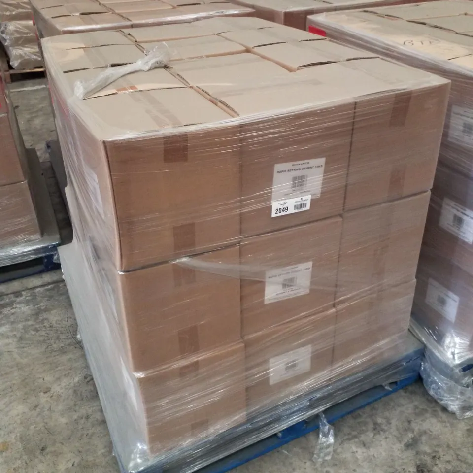 PALLET CONTAINING APPROXIMATELY 36 BUCKETS OF BOSTIK CEMENTONE RAPID SETTING WATERPROOF CEMENT 10KG