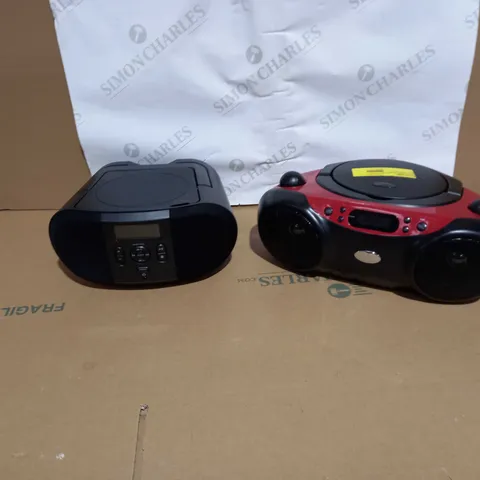 2 ASSORTED CD BOOMBOXES