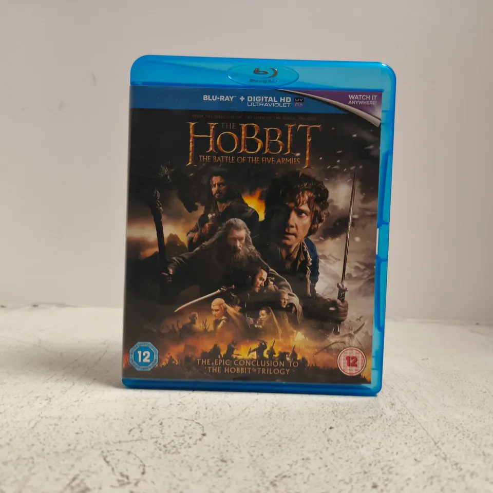 THE HOBBIT THE BATTLE OF THE FIVE ARMIES BLU-RAY DVD