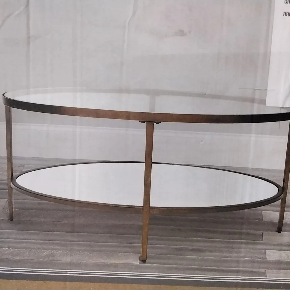 BOXED CAPRICE OVAL COFFEE TABLE 