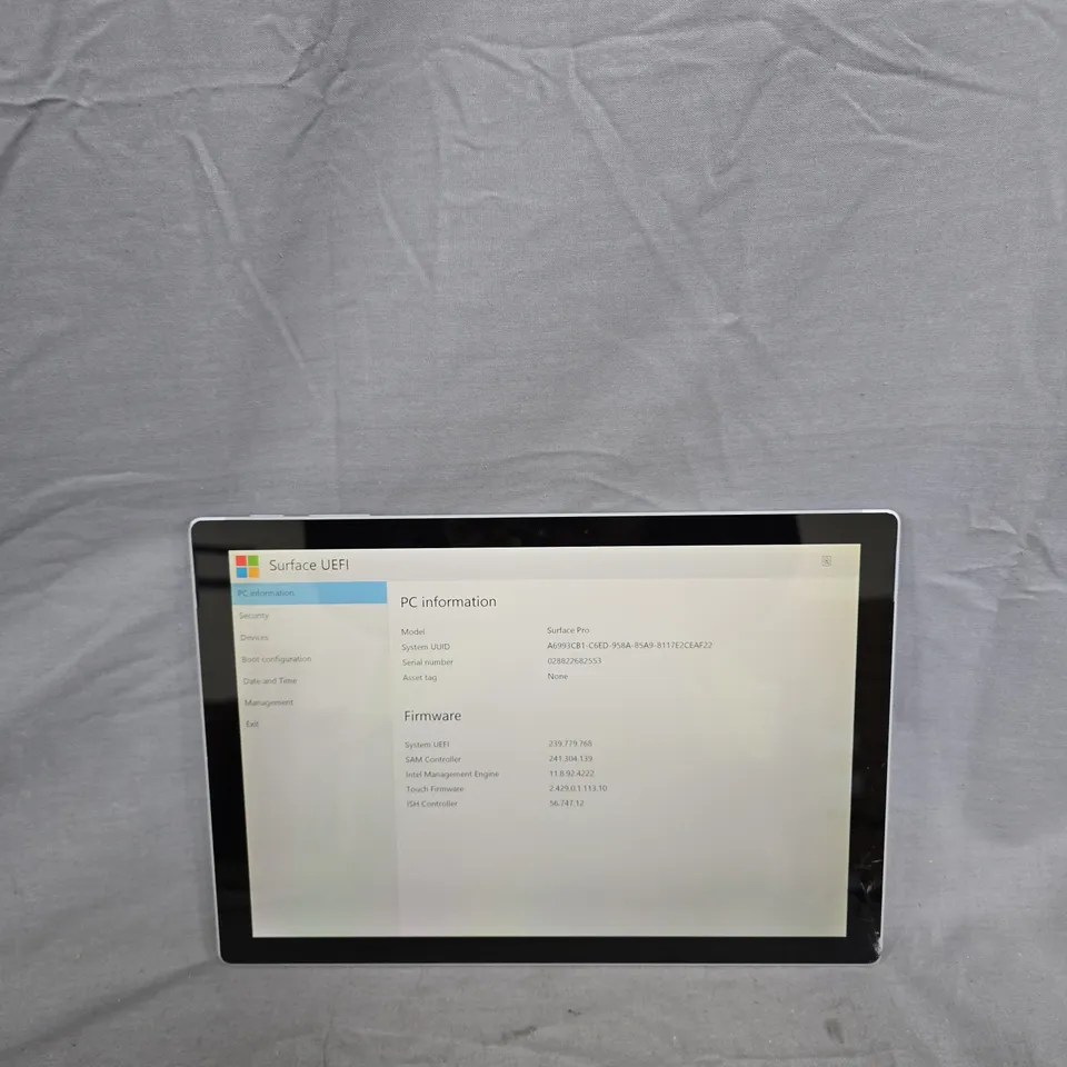 MICROSOFT SURFACE PRO 5 TABLET – I5-7300U, 8GB RAM, 256GB SSD, 12.3-INCH DISPLAY – NO KEYBOARD