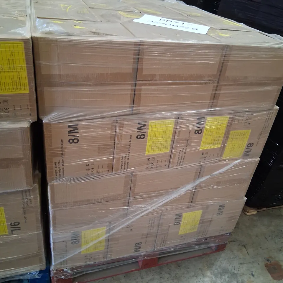 PALLET OF APPROXIMATELY 60 CARTONS OF TEN BOXES OF BRAND NEW INTCO VINYL DISPOSABLE GLOVES POWDER FREE 8/M 100 PAIRS PER BOX
