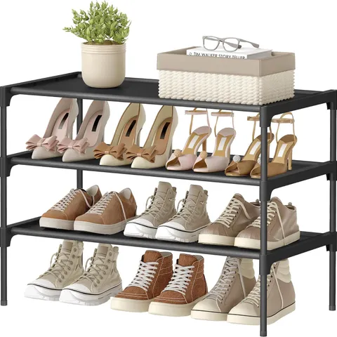 BOXED SONGMICS 3-TIER SHOE RACK