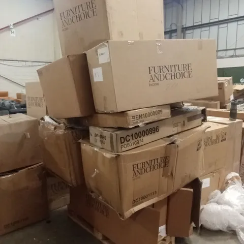 PALLET OF ASSORTED DESIGNER DINING CHAIRS AND INCOMPLETE DINING CHAIR PARTS AND PIECES 