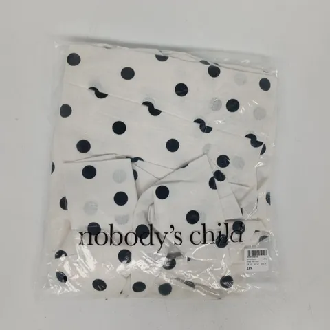 BAGGED NOBODY'S CHILD EMILY MINI DRESS IN WHITE SIZE UK 14