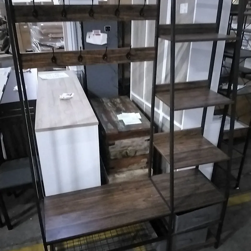 ALUESI HALL TREE WITH BENCH AND SHOE STORAGE